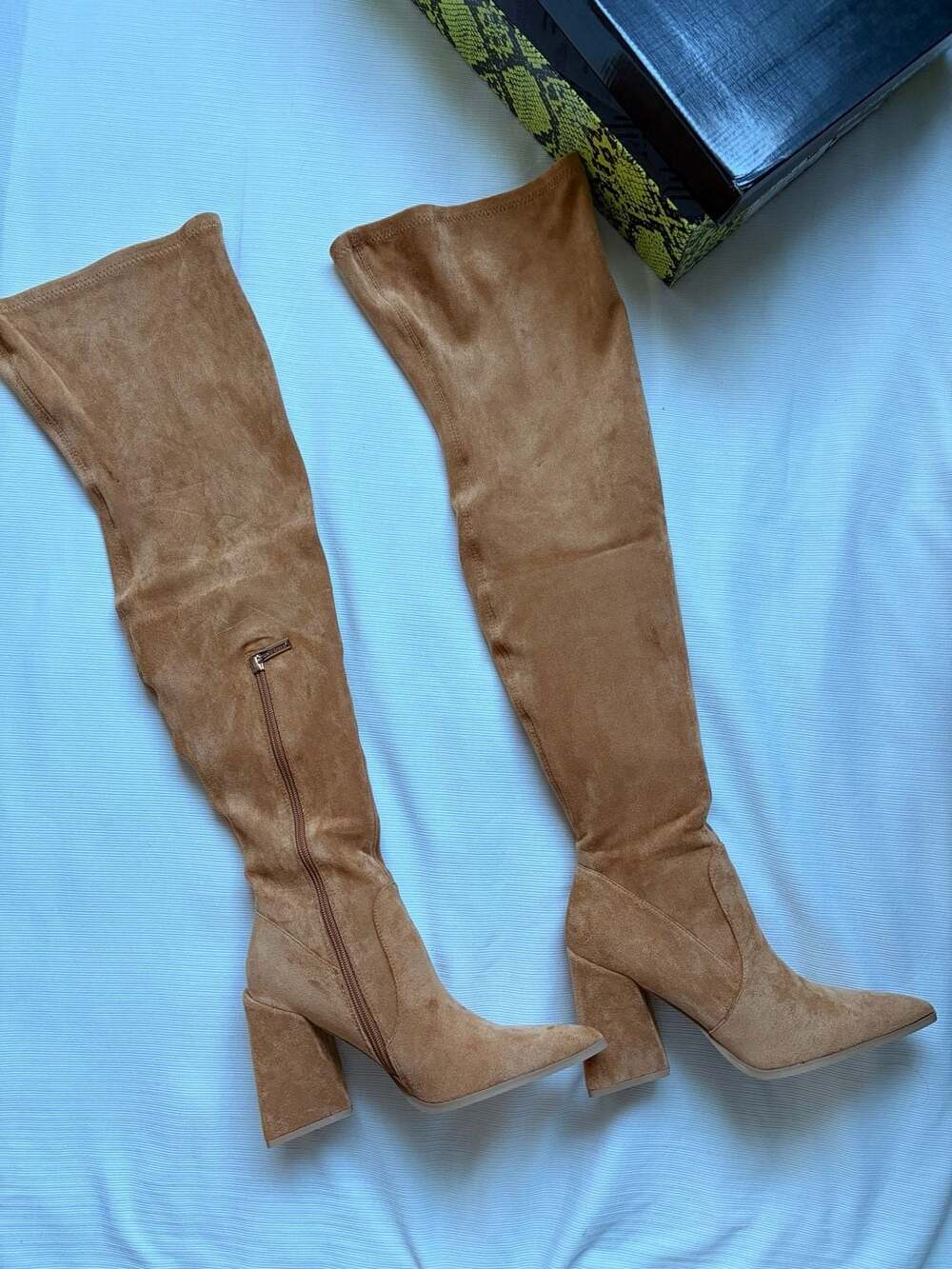 Cape Robbin Scipio Over The Knee Boots Size 6.5 Tan Suede